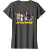 imageStar Wars Princess Leia Classic Character Matching 2Sided TShirtAsphalt Grey