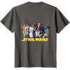 imageStar Wars Princess Leia Classic Character Matching 2Sided TShirtAsphalt Grey