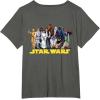 imageStar Wars Princess Leia Classic Character Matching 2Sided TShirtAsphalt Grey