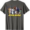 imageStar Wars Princess Leia Classic Character Matching 2Sided TShirtAsphalt Grey
