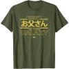 imageStar Wars Best Father in the Galaxy Japanese Fathers Day TShirtOlive Green