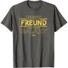 imageStar Wars Best Freund in the Galaxy Friend Birthday German TShirtAsphalt Grey
