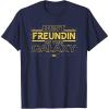 imageStar Wars Best Freundin in the Galaxy Friend Birthday German TShirtNavy Blue