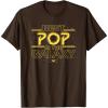 imageStar Wars Best Pop in the Galaxy Birthday Fathers Day TShirtBrown