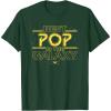 imageStar Wars Best Pop in the Galaxy Birthday Fathers Day TShirtDark Green