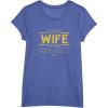 imageStar Wars Best Wife in the Galaxy Birthday Anniversary TShirtBright Blue Heather