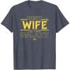 imageStar Wars Best Wife in the Galaxy Birthday Anniversary TShirtHeather Blue