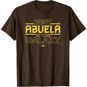 imageStar Wars Best Abuela in the Galaxy Birthday Da de la Madre TShirtBrown