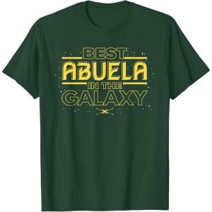 imageStar Wars Best Abuela in the Galaxy Birthday Da de la Madre TShirtDark Green
