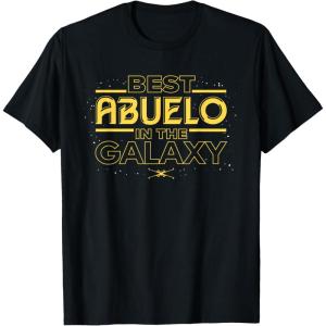 imageStar Wars Best Abuelo in the Galaxy Birthday Da del Padre TShirtBlack