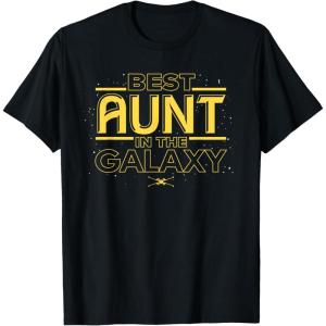 imageStar Wars Best Aunt in the Galaxy Birthday Mothers Day TShirtBlack