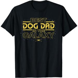 imageStar Wars Best Dog Dad in the Galaxy Birthday Fathers Day TShirtBlack