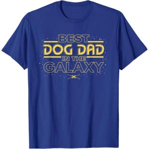 imageStar Wars Best Dog Dad in the Galaxy Birthday Fathers Day TShirtRoyal Blue