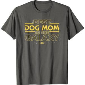 imageStar Wars Best Dog Mom in the Galaxy Birthday Mothers Day TShirtAsphalt Grey