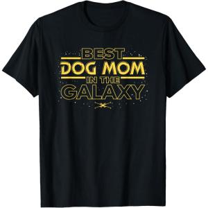 imageStar Wars Best Dog Mom in the Galaxy Birthday Mothers Day TShirtBlack