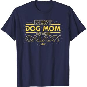 imageStar Wars Best Dog Mom in the Galaxy Birthday Mothers Day TShirtNavy Blue