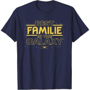 imageStar Wars Best Familie in the Galaxy Family Trip German TShirtNavy Blue