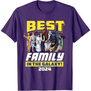 imageStar Wars Best Family in the Galaxy Group Trip Vacation 2024 TShirtPurple