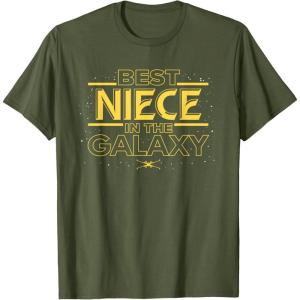 imageStar Wars Best Niece in the Galaxy Family Trip Birthday TShirtOlive Green
