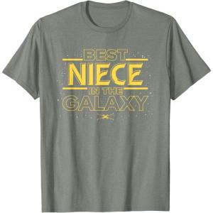 imageStar Wars Best Niece in the Galaxy Family Trip Birthday TShirtOlive Heather