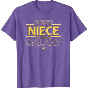 imageStar Wars Best Niece in the Galaxy Family Trip Birthday TShirtPurple Heather