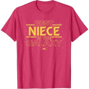imageStar Wars Best Niece in the Galaxy Family Trip Birthday TShirtRed Heather