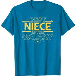 imageStar Wars Best Niece in the Galaxy Family Trip Birthday TShirtSapphire Blue