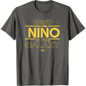 imageStar Wars Best Nio in the Galaxy Family Trip Boy Spanish TShirtAsphalt Grey