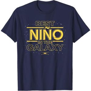 imageStar Wars Best Nio in the Galaxy Family Trip Boy Spanish TShirtNavy Blue