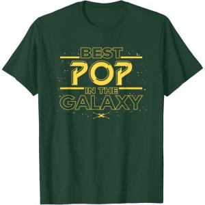 imageStar Wars Best Pop in the Galaxy Birthday Fathers Day TShirtDark Green
