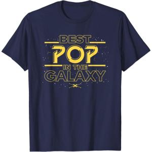 imageStar Wars Best Pop in the Galaxy Birthday Fathers Day TShirtNavy Blue
