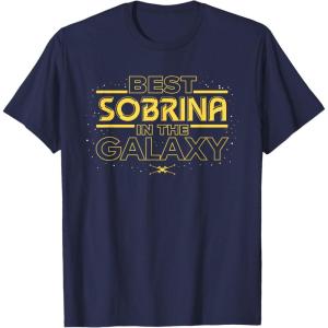 imageStar Wars Best Sobrina in the Galaxy Family Trip Spanish TShirtNavy Blue