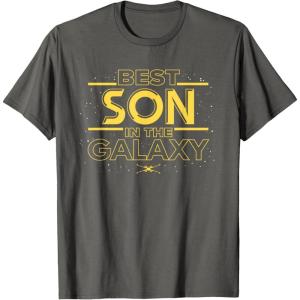 imageStar Wars Best Son in the Galaxy Family Trip Birthday TShirtAsphalt Grey
