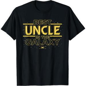 imageStar Wars Best Uncle in the Galaxy Birthday Fathers Day TShirtBlack