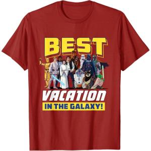 imageStar Wars Best Vacation in the Galaxy Family Group Trip TShirtCranberry Red
