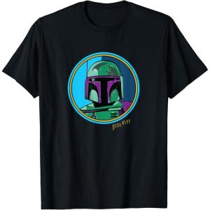 imageStar Wars Boba Fett Classic Character Matching 2Sided TShirtBlack