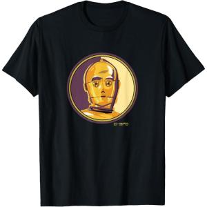 imageStar Wars C3PO Droid Classic Character Matching 2Sided TShirtBlack