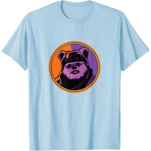 imageStar Wars Ewok Wicket Classic Character Matching 2Sided TShirtBaby Blue