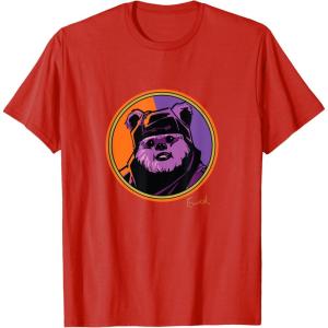 imageStar Wars Ewok Wicket Classic Character Matching 2Sided TShirtRed