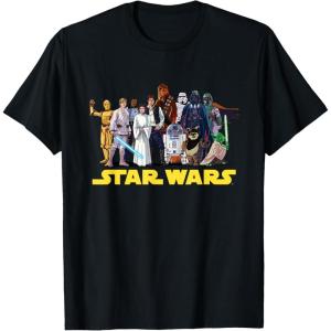 imageStar Wars Original Trilogy Character Group Matching TShirtBlack
