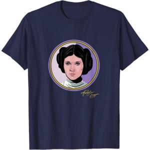imageStar Wars Princess Leia Classic Character Matching 2Sided TShirtNavy Blue