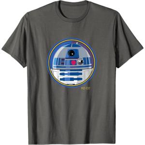 imageStar Wars R2D2 Droid Classic Character Matching 2Sided TShirtAsphalt Grey