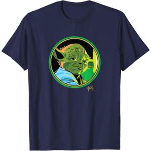 imageStar Wars Yoda Jedi Classic Character Matching 2Sided TShirtNavy Blue