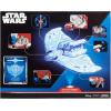 imageSTAR WARS Micro Galaxy Squadron Ahsoka Tanos T6 Jedi Shuttle  13Inch Vehicle with Rotating Wings and Three 1Inch Micro Figure Accessories