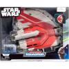 imageSTAR WARS Micro Galaxy Squadron Ahsoka Tanos T6 Jedi Shuttle  13Inch Vehicle with Rotating Wings and Three 1Inch Micro Figure Accessories