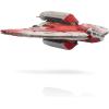 imageSTAR WARS Micro Galaxy Squadron Ahsoka Tanos T6 Jedi Shuttle  13Inch Vehicle with Rotating Wings and Three 1Inch Micro Figure Accessories
