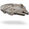 imageSTAR WARS Micro Galaxy Squadron Assault Class Millennium Falcon  7Inch Vehicle with 1Inch Han Solo Chewbacca Princess Leia and OBIWan Kenobi Micro Figures Multicolor