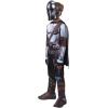 imageSTAR WARS The Mandalorian Official Youth Halloween Costume  Padded Jumpsuit with Gloves Detachable Cape Plastic MaskMedium