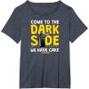 imageStar Wars  Come To The Dark Side We Have Cake TShirtHeather Blue