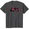 imageStar Wars  Darth Vader Logo TShirtDark Heather Grey